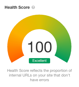 screenshot of ahref score of 100/100