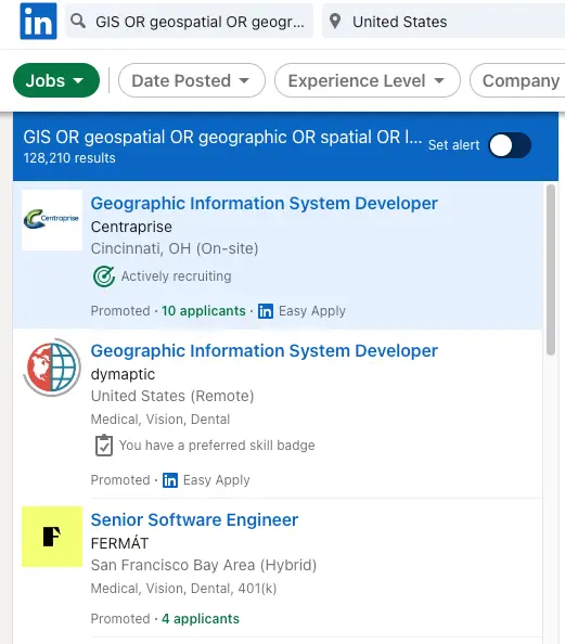 Using the power of LinkedIn Boolean search, you can find GIS jobs tailored to your specific needs. Learn how to use ORs and NOTs to find the perfect job!