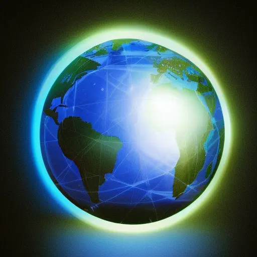 An earth globe