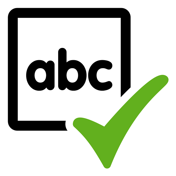 abc with a green checkmark