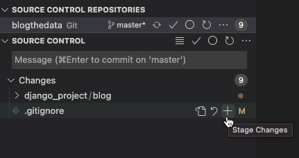 Staged commit in Vscode